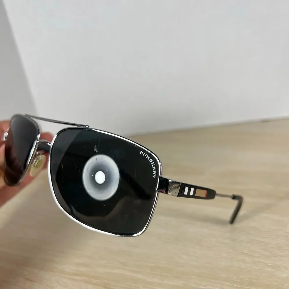 Burberry B3074 1003/87 Sunglasses FRAMES ONLY Silver Black 63-15-135